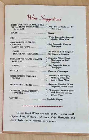 Weber's Hof Brau wine list page 3