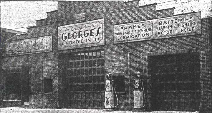 George's Auto Service Drive-In facility, 1111 Haddon Avenue, Camden — Camden Courier-Post, October 8, 1936