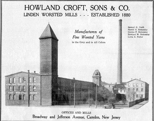 Howland Croft Sons & Company — 1928 advertisement