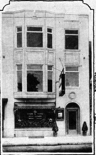 Leon Todd Real Estate office, 2623 Westfield Avenue, 1926