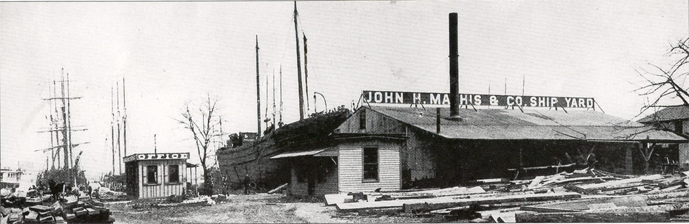 John H. Mathis & Company Ship Yard, about 1906