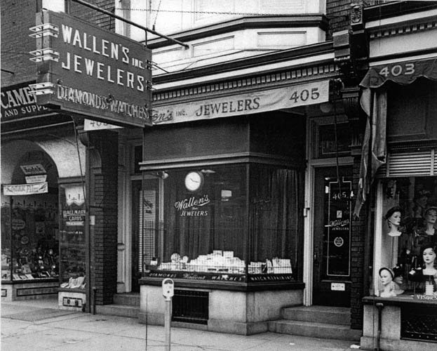 Wallen's Inc. Jewelers, 1960, exterior view