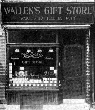 Wallen's Gift Store advertisement, 1915