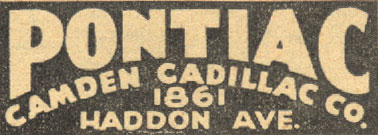 Camden Cadillac advertisement, May 1934