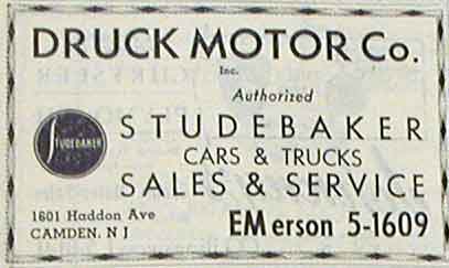 Druck Studebaker advertisement