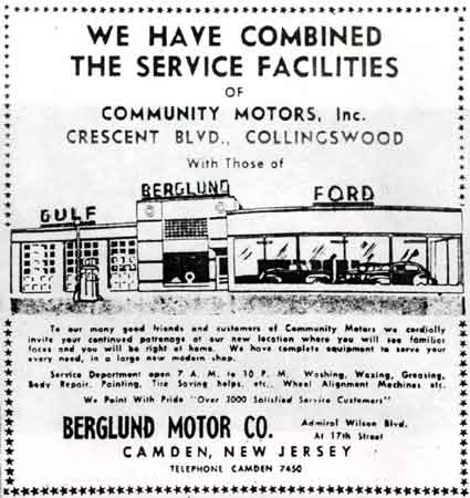 Berglund Ford advertisement, 1942