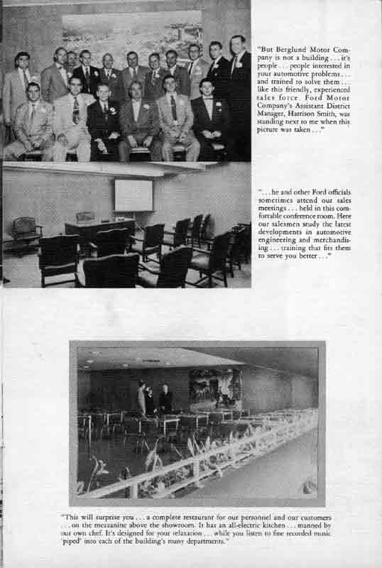 Berglund Motor Company new building booklet, page 4