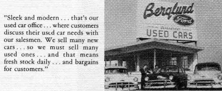 Berglund Motor Company new building booklet, pages 5–6