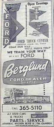 Berglund Ford advertisement