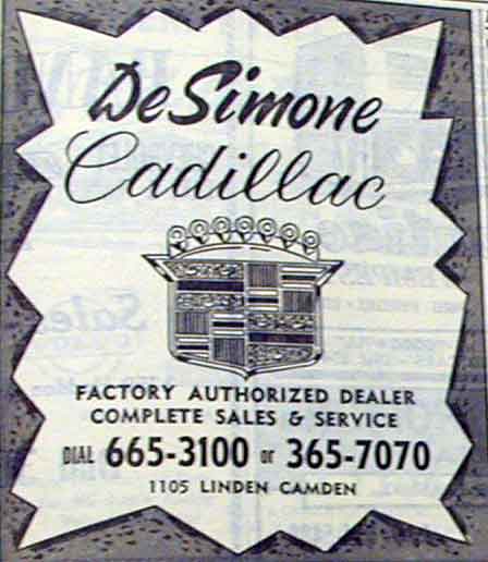 DeSimone Cadillac advertisement, 1960s