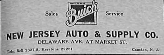 New Jersey Auto Supply Buick advertisement