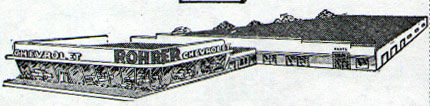 Rohrer Chevrolet, clip art from 1960s NJ Bell Yellow Pages