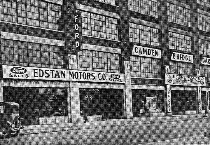 Edstan Motors Ford Dealership, 330 North 7th Street, January 1938