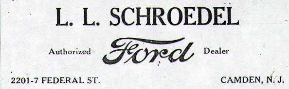 L.L. Schroedel Ford advertisement from 1922