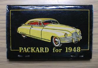 Henry S. Vollmer Packard matchbook, 1948