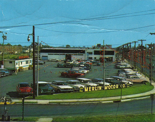 Merlin Motors exterior, 1960s