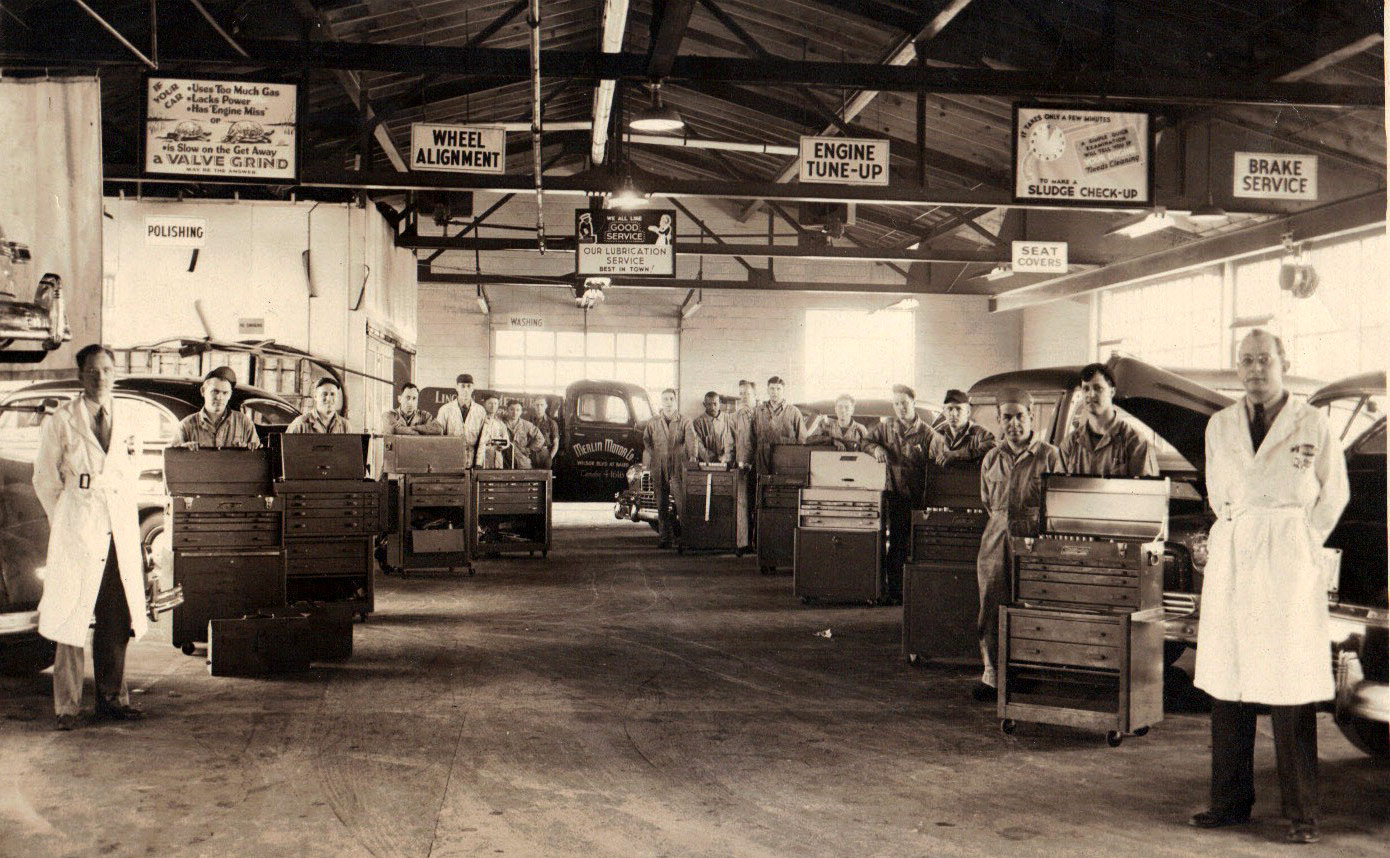 Merlin Motors Service Department, 1950s