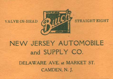N.J. Auto Supply Buick advertisement, April 1931
