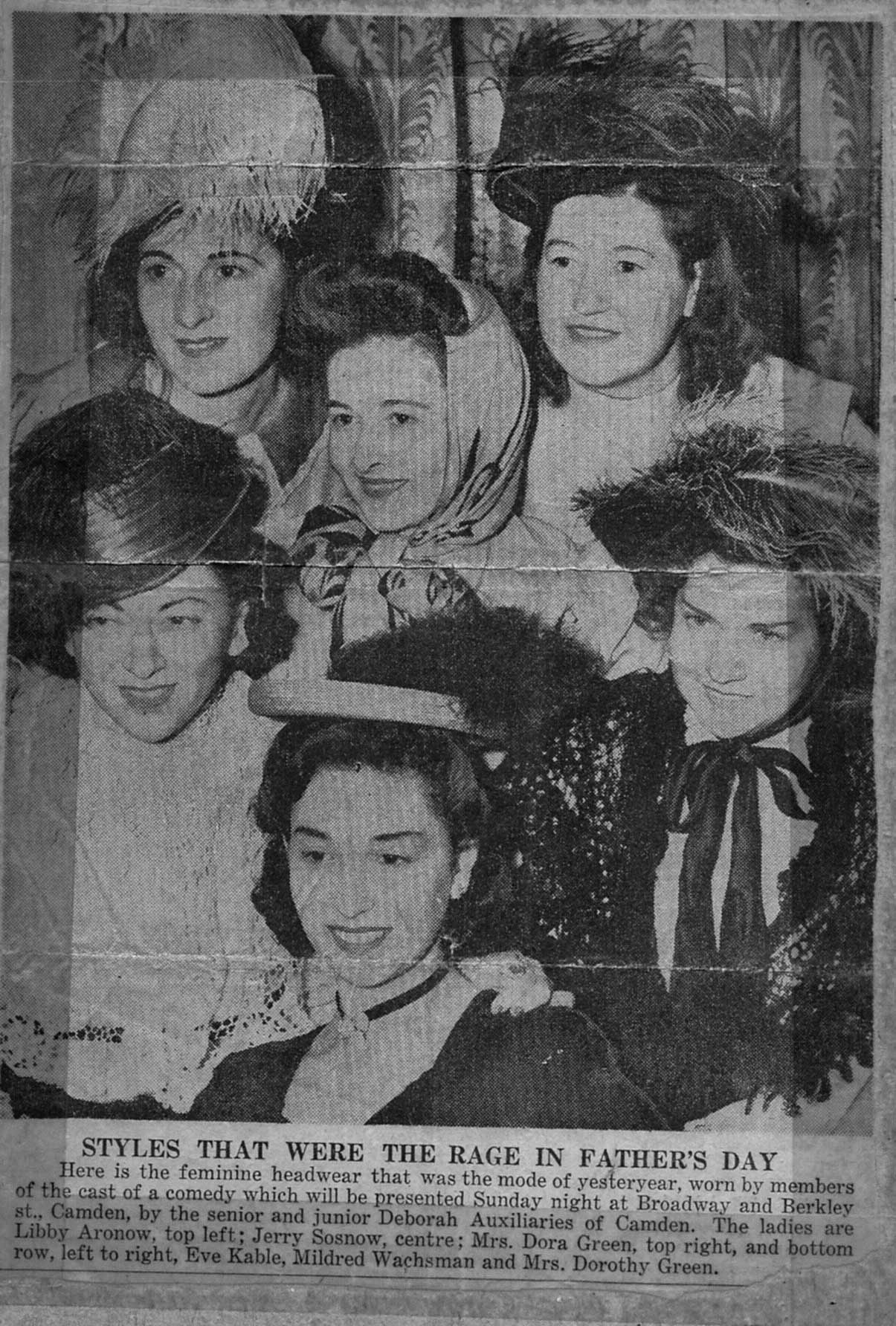 Deborah Hospital Auxiliaries, Camden NJ, 1940s