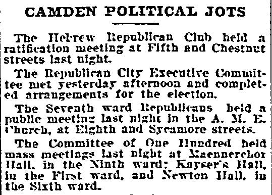 Philadelphia Inquirer, March 4, 1898