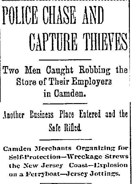 Philadelphia Inquirer, August 26, 1893 — Jewish community of Camden