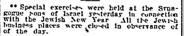 Philadelphia Inquirer, September 24, 1911 — Jewish community of Camden