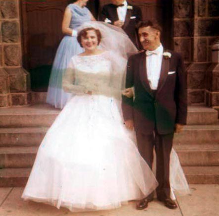 Brodowicz wedding day, October 1957