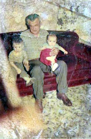 Grand-dad Rogowicz with Kaz Brodowicz and Rich Brodowicz, circa 1960-1961