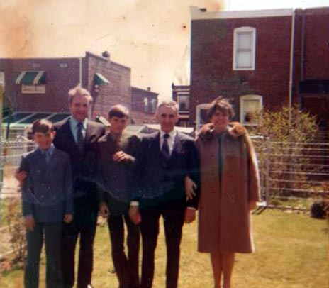 Easter Sunday 1971 at Godfather Al Sochacki's house, 1336 Jackson Street, Camden NJ