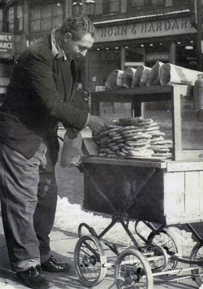 Willie Venella on Broadway, opposite the Midway Theater, 1957