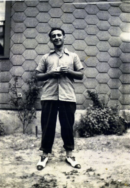 Dominick Venella at the family home, 1824 Van Buren Street, Camden NJ, 1939