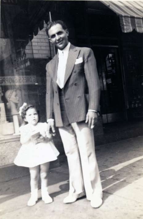 William W. Venella and his daughter Dolores, about 1944