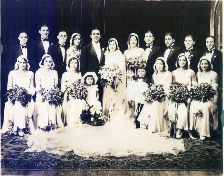 William W. and Dora (Theodora) DiMattia Venella's Wedding photo, October 17, 1931
