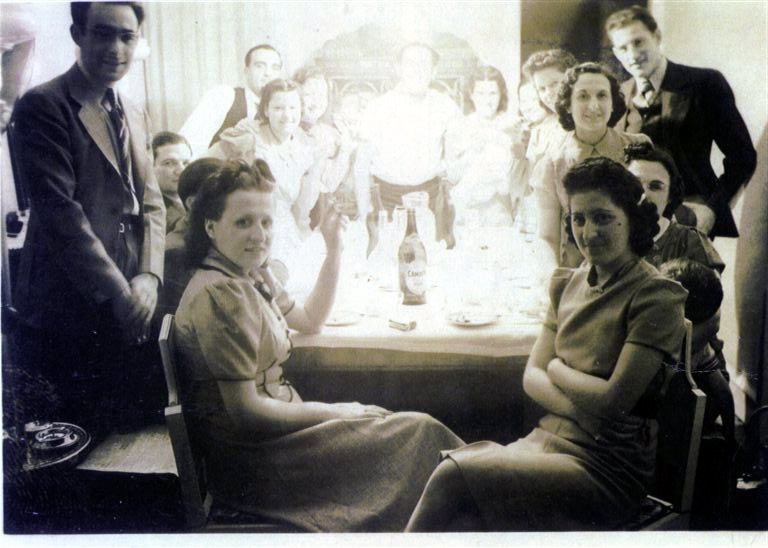 Family gathering at the William Venella home at 1142 Whitman Street, Camden NJ, about 1940