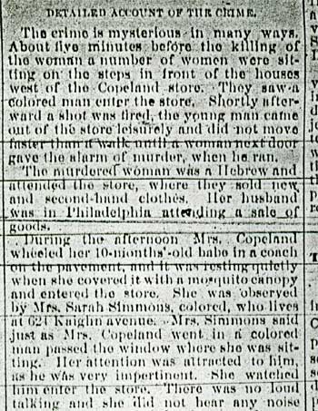 Camden Daily Telegram, July 28, 1893 — Detailed Account of the Crime