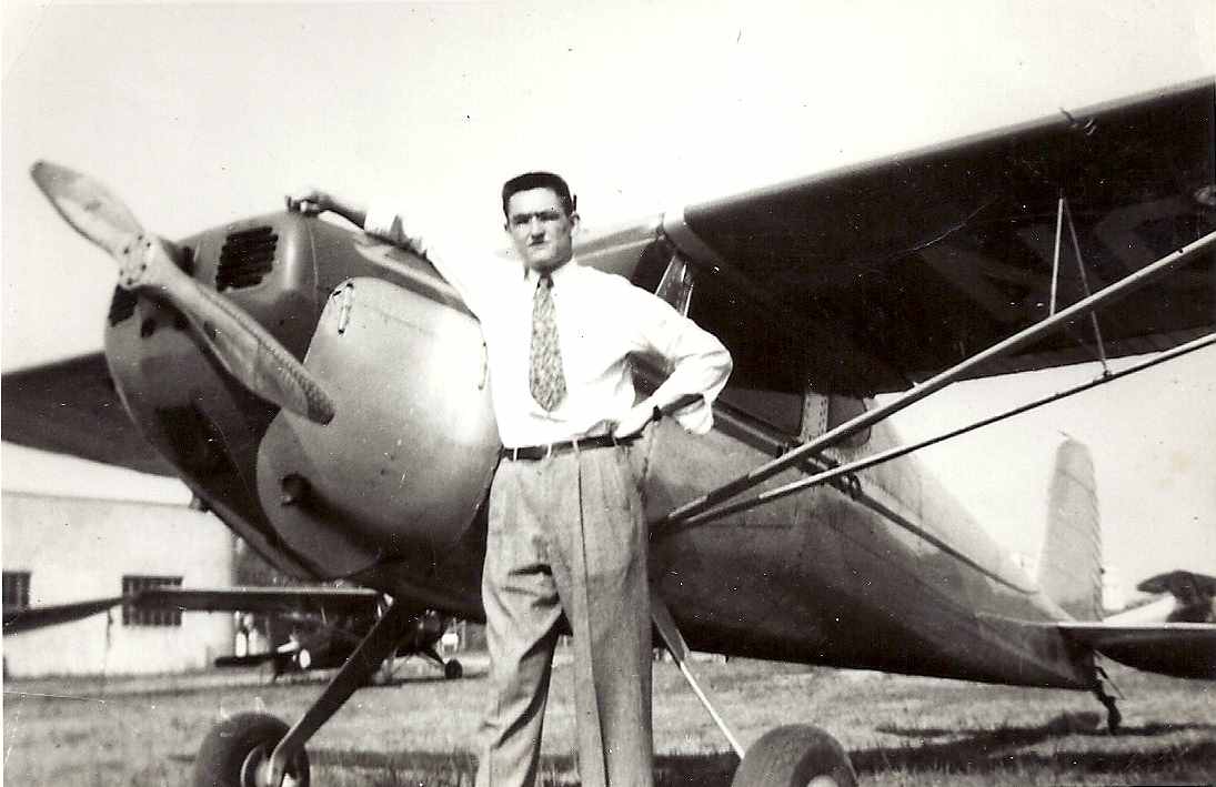 Louis G. Engel Jr. & the airplane he built — Summer 1955