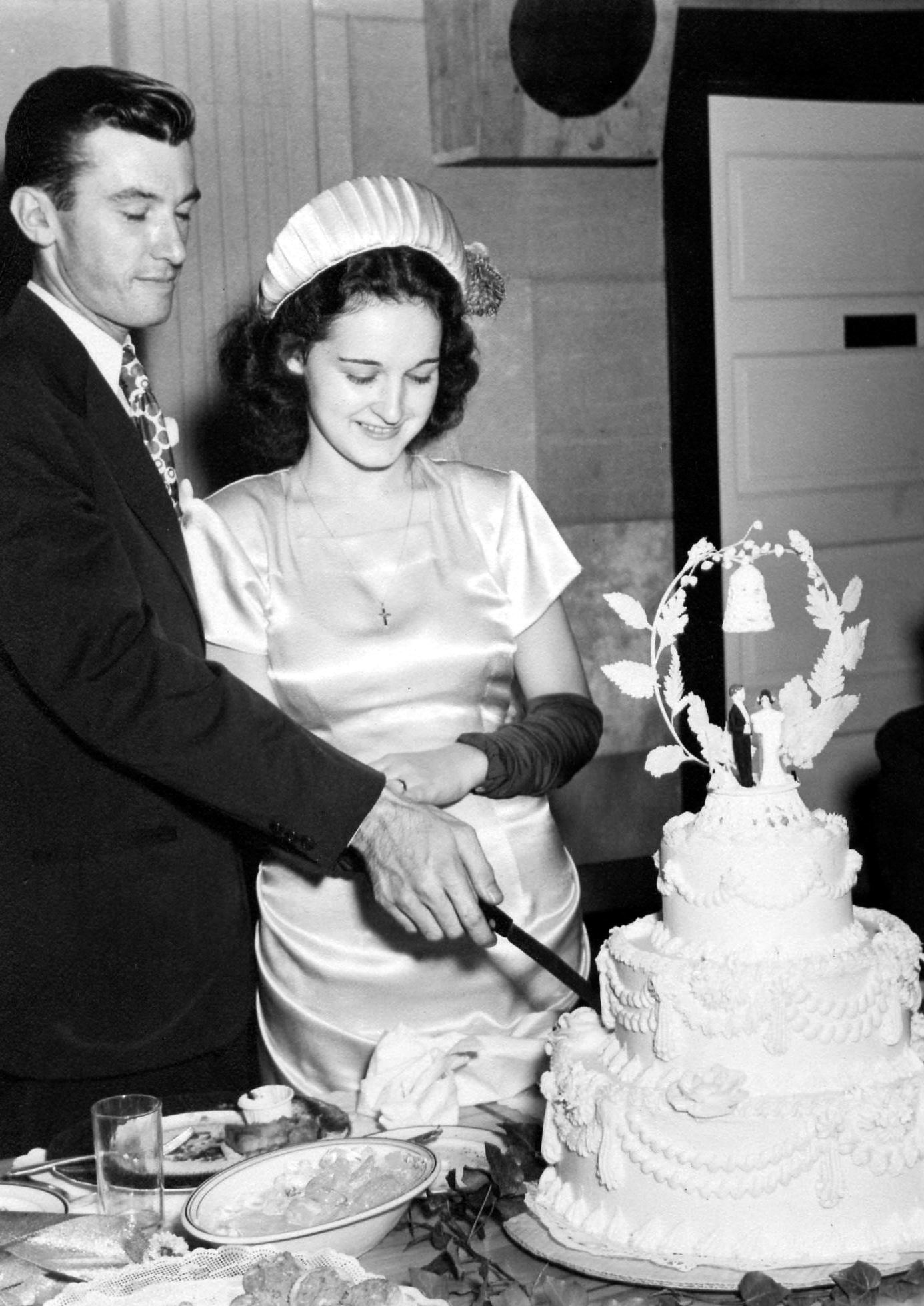 Wedding of Milton W. Kelly & Jane Engel, Asbury Methodist Church, Camden, NJ, October 21, 1947