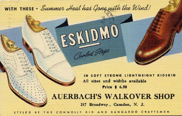 Auerbach's Walkover Shop Advertisement. Unknown Date.