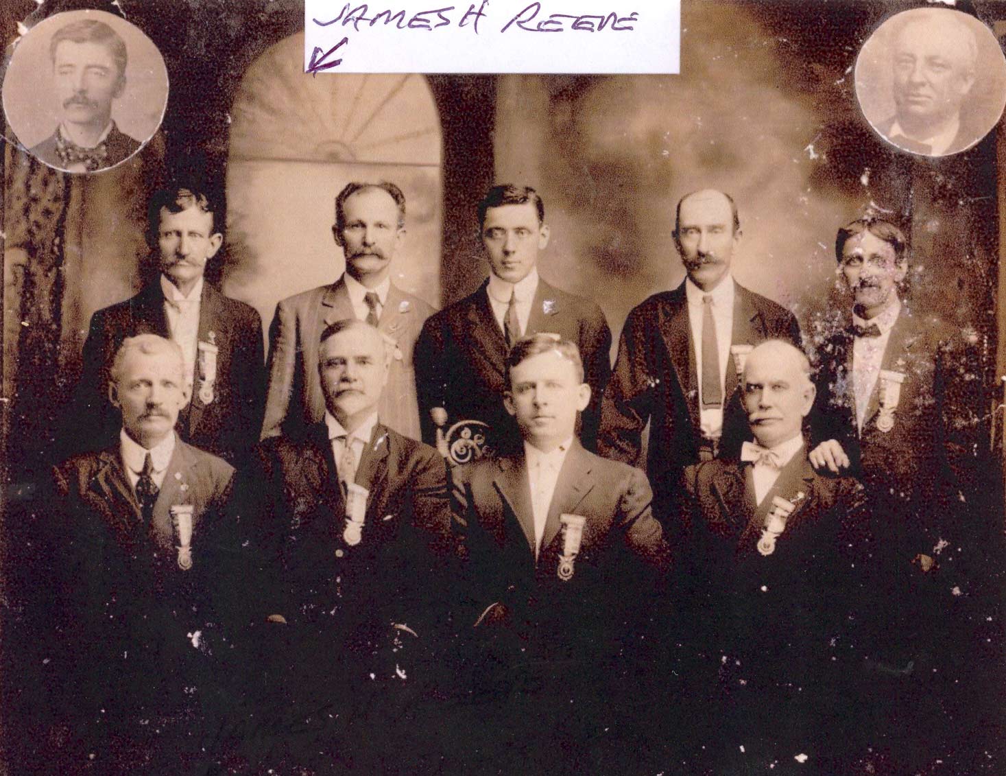 James H. Reeve and members of Wyoming Lodge 155, Improved Order of Red Men