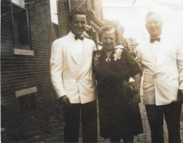 1946 — Uncle Paul Falconiero with grandparents Mary and Nicholas Falconiero