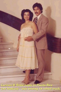 Carmen Sanabria and Victor Lopez, her second husband