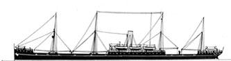 SS Estonia — the ship that carried Rebecca Kaplan and her sons from Russia to New York, arriving November 16, 1909