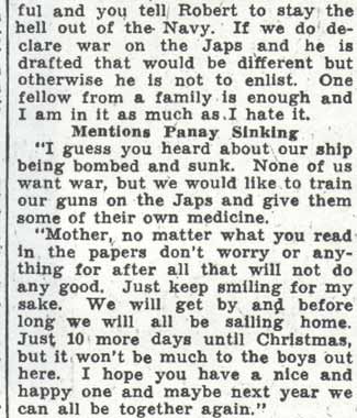 Camden Courier-Post article on George Holmes, column 7