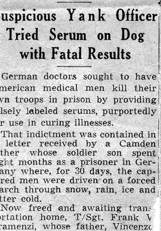 Camden Man Bares Nazi Trick — article column 1