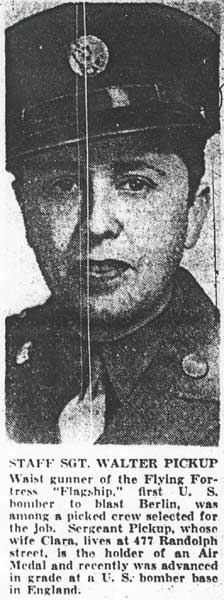 Staff Sergeant Walter Pickup