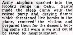 Camden Hero Cites Pearl Harbor 'Hell' — Camden Courier-Post, July 3, 1942 (column 4)