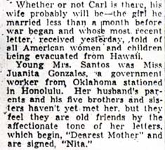 Camden Hero Cites Pearl Harbor 'Hell' — Camden Courier-Post, July 3, 1942 (column 7)