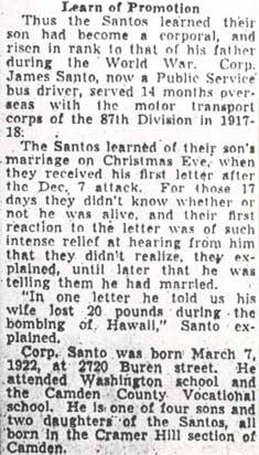 Camden Hero Cites Pearl Harbor 'Hell' — Camden Courier-Post, July 3, 1942 (column 9)