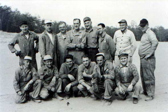 William Kiggins, Sr. with Army comrades at a 1956 reunion