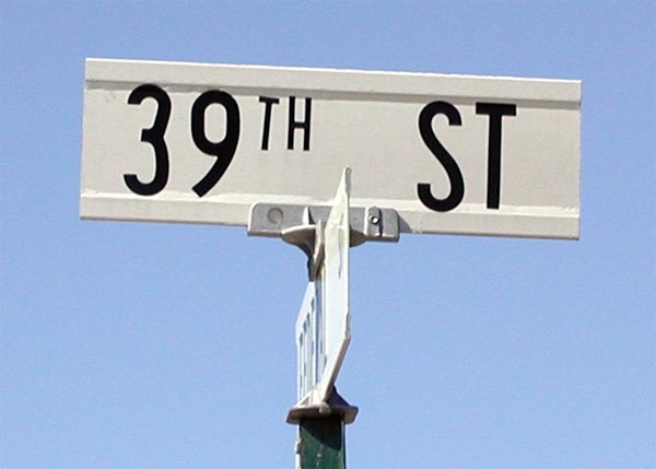 Intersection of Federal Street and North 39th Street, March 31, 2004